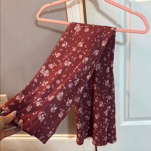 Altar’d State Floral Burgundy Maxi Skirt